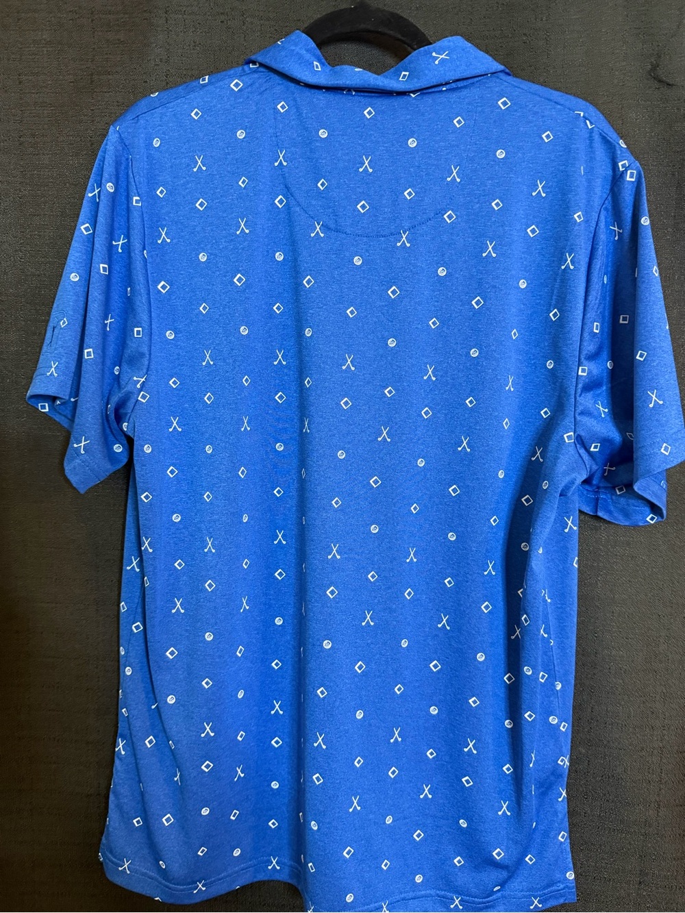 PGATour Men’s Blue Printed Polo Shirt - Picture 3 of 4